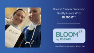 patient story graphic featuring plexaa