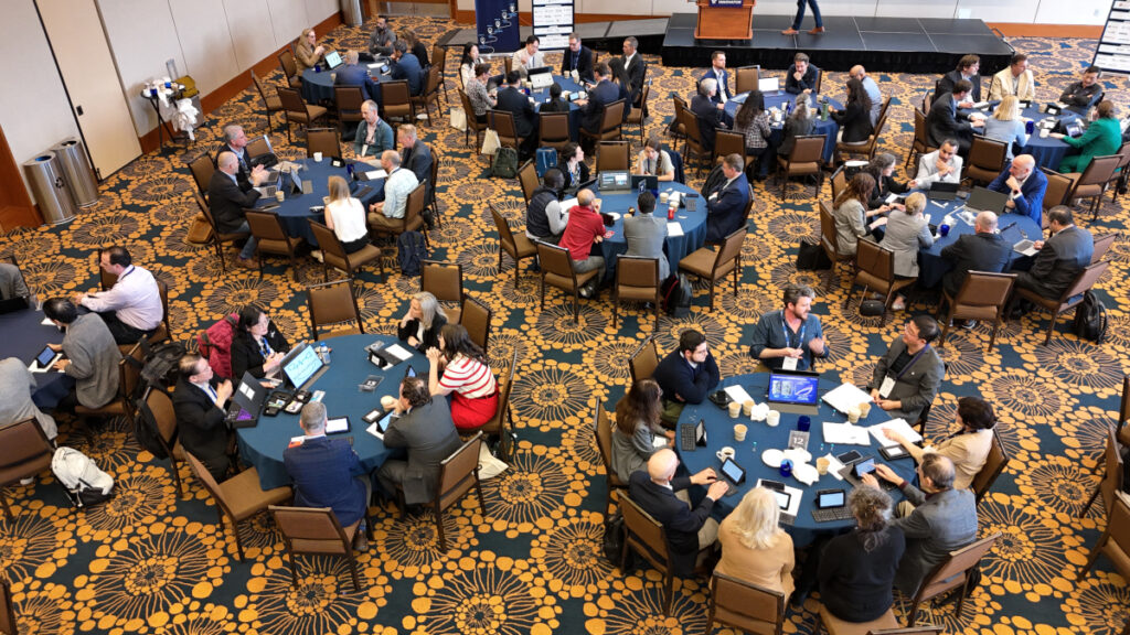 pitch event 2025 round tables with people