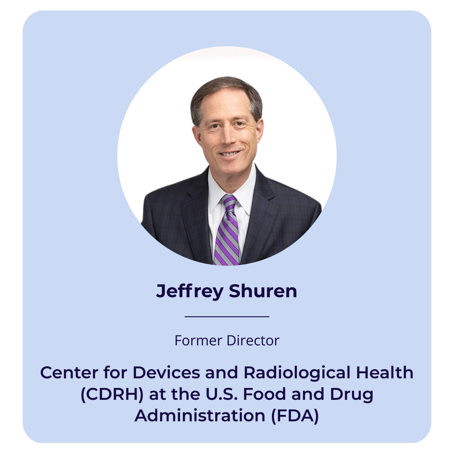 Jeffrey Shuren speaker card