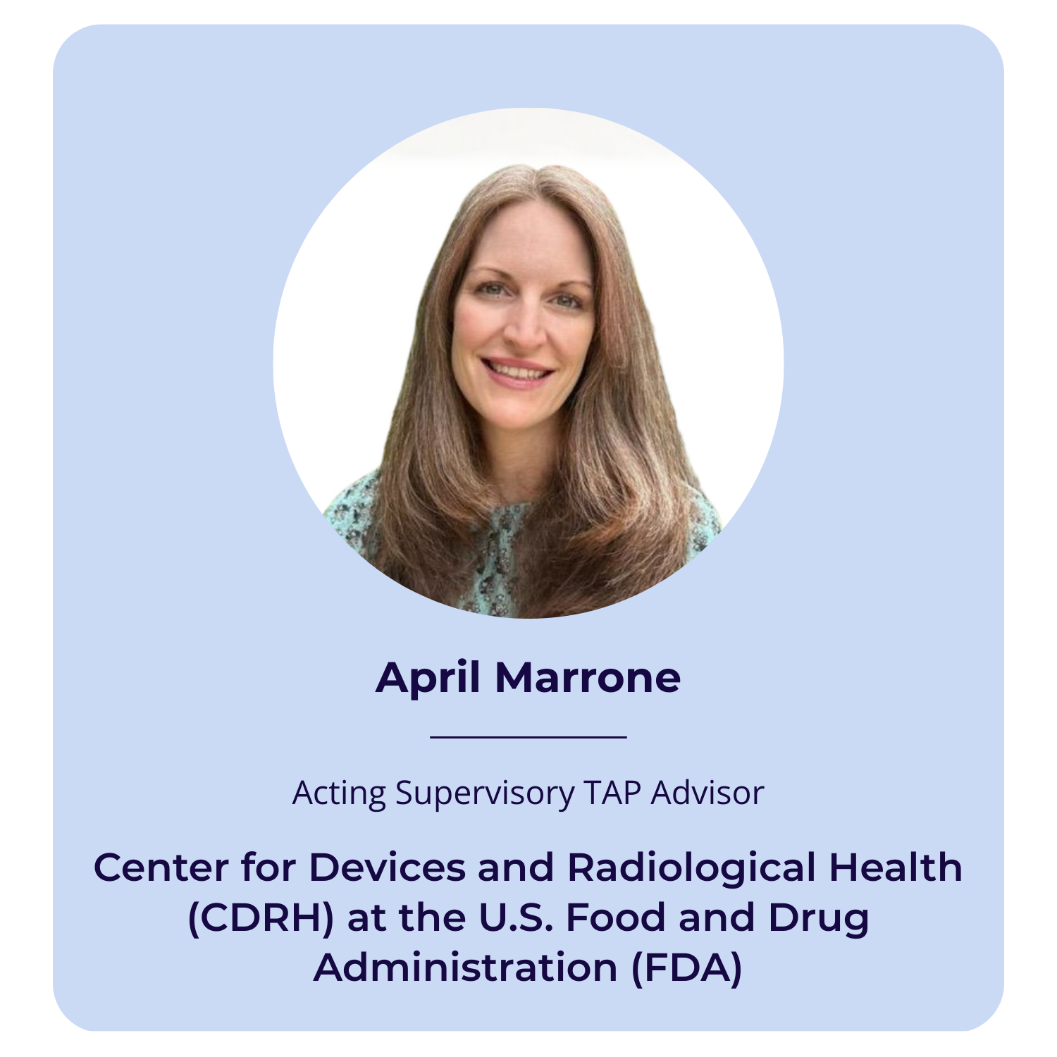 april marrone speaker card radar forum