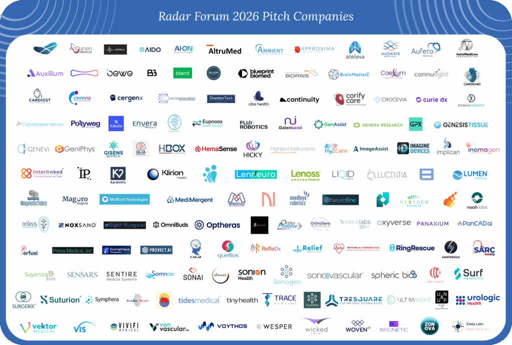 2026 radar pitch companies graphic